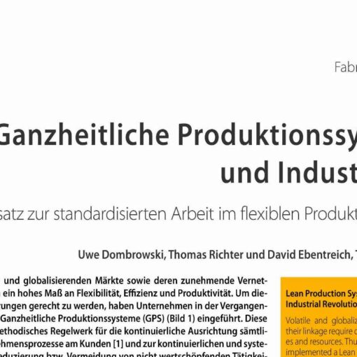 Ganzheitliche Produktionssysteme und Industrie 4.0
