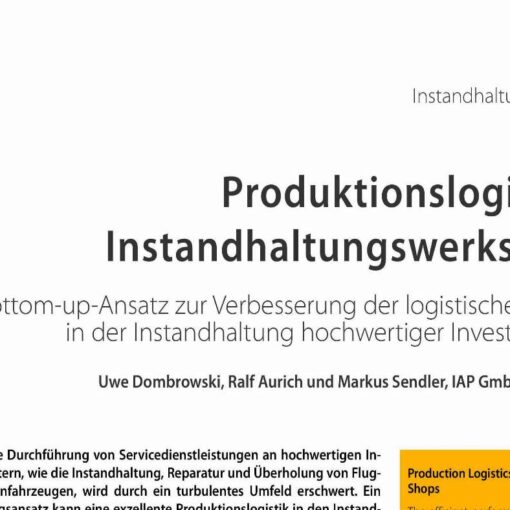 Produktionslogistik in Instandhaltungswerkstätten