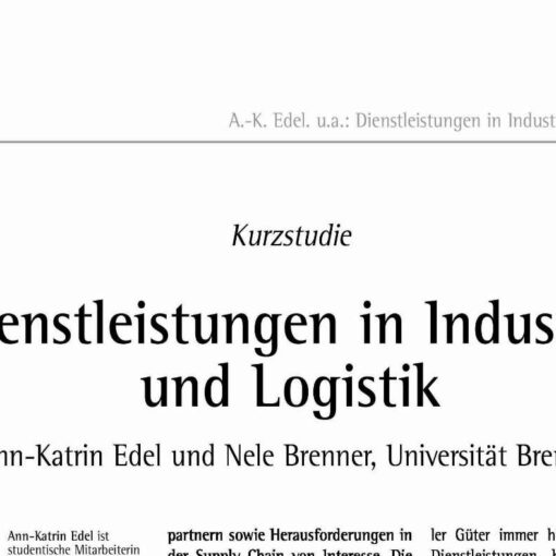 Kurzstudie Dienstleistungen in Industrie und Logistik