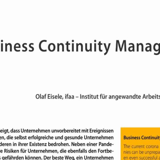 Business Continuity Management (BCM)