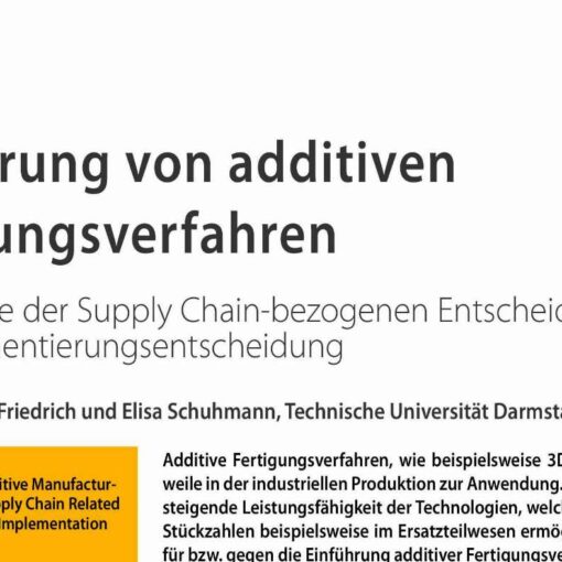 Implementation of Additive Manufacturing