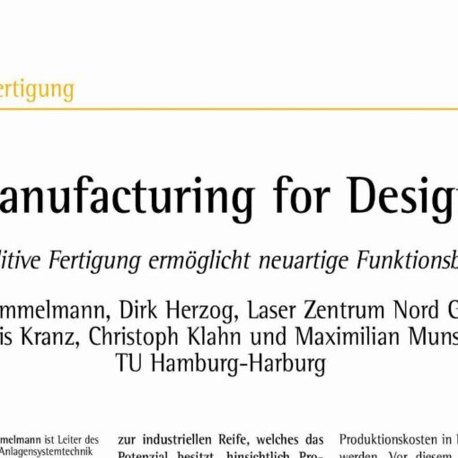 Manufacturing for Design