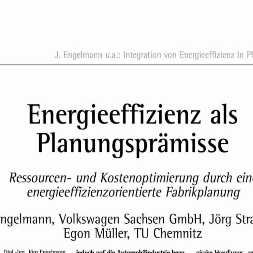 Energy Efficiency as a Premise for Planning