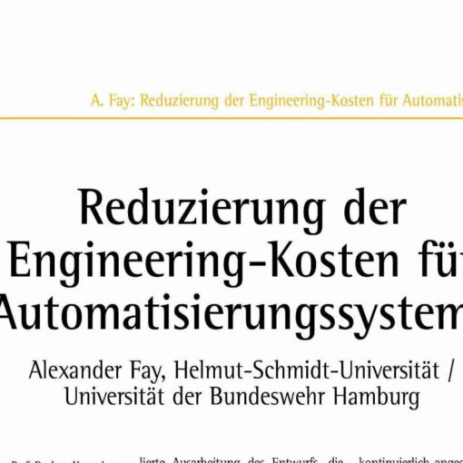 Reduction of Automation System Engineering Costs