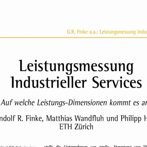Leistungsmessung Industrieller Services