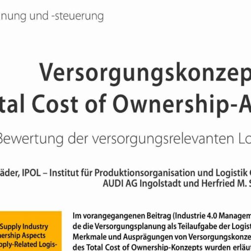 Supply Concepts in the Supply Industry