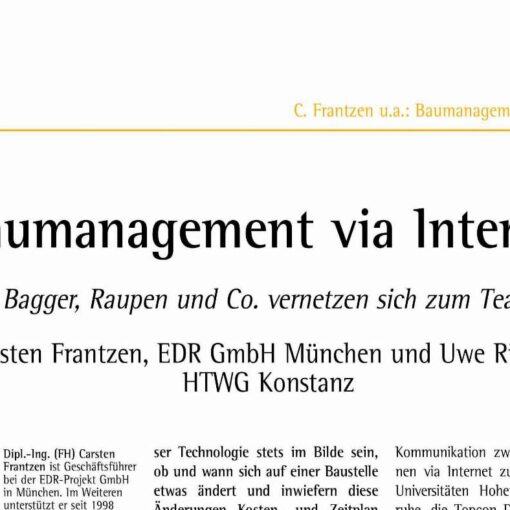 Baumanagement via Internet