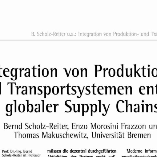 Integrierte Produktions- und Transportsysteme