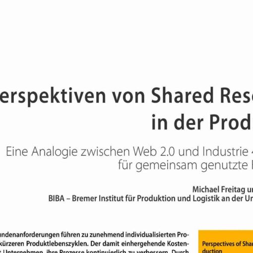 Perspektiven von Shared Resources in der Produktion