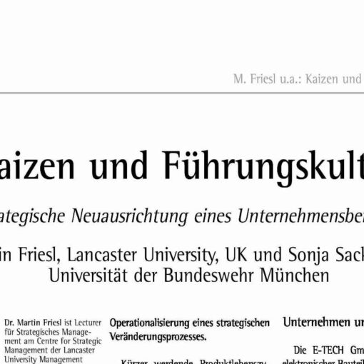 Kaizen und Führungskultur
