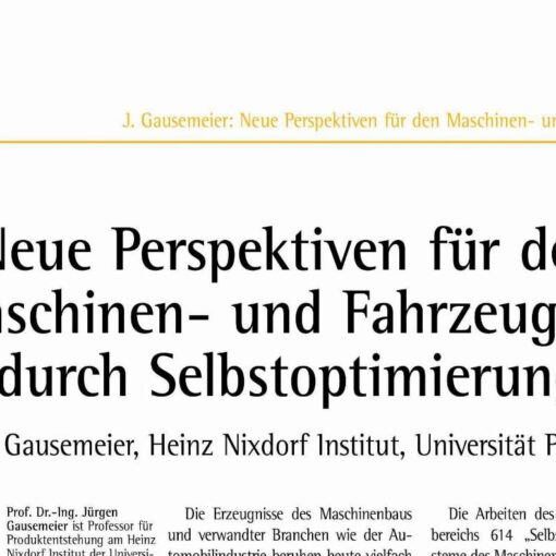 Neue Perspektiven für den Maschinen- und Fahrzeugbau durch Selbstoptimierung