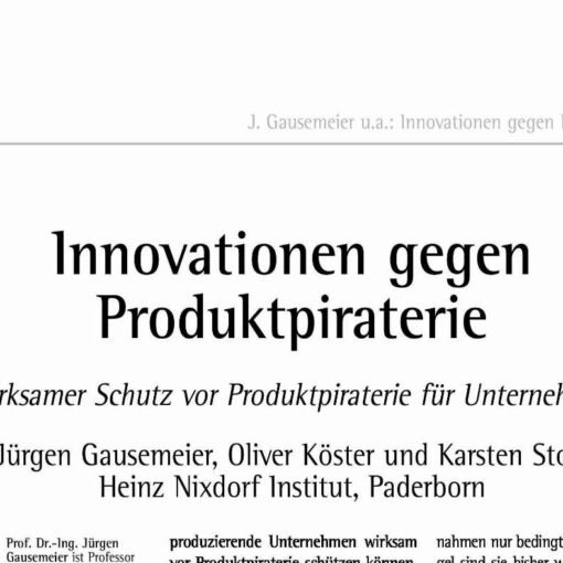Innovations against counterfeiting