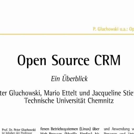 Open Source CRM Ein Überblick