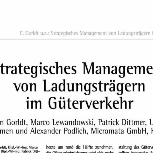 Strategisches Management von Ladungsträgern im Güterverkehr