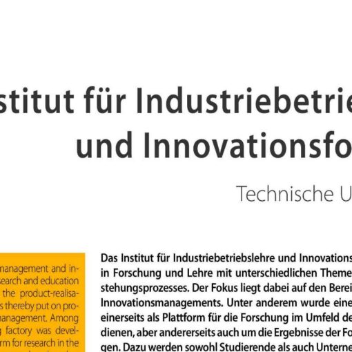 Institut für Industriebetriebslehre und Innovationsforschung