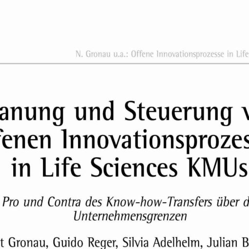 Open Innovation Processes in the Life Science Industry