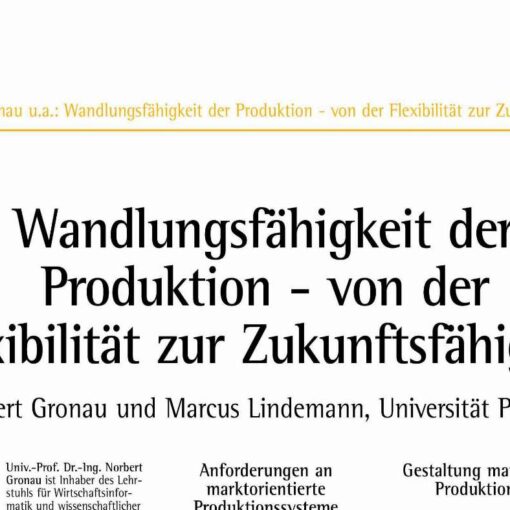 Wandlungsfähigkeit der Produktion