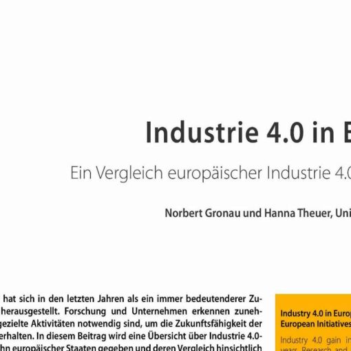 Industry 4.0 in Europe - A Comparison of European Initiatives