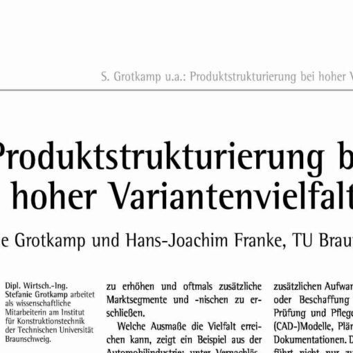 Product Structuring for Variant-Rich Production