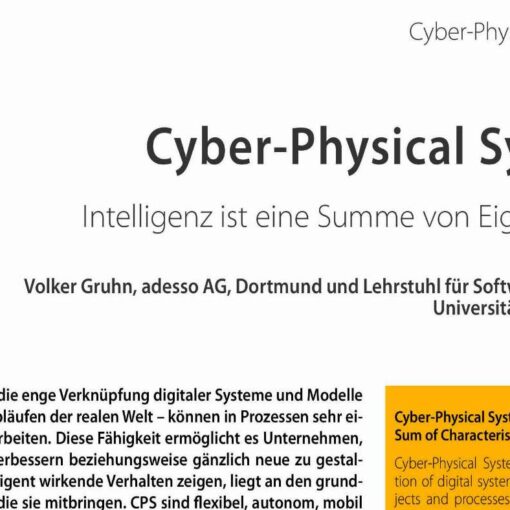 Cyber-Physical Systems: Intelligence is a Sum of Characteristics