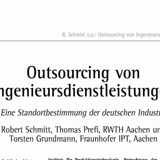 Outsourcing von Ingenieursdienstleistungen