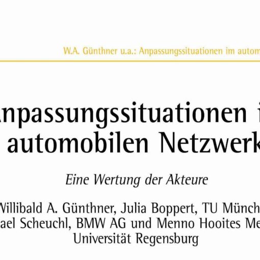 Anpassungssituationen im automobilen Netzwerk