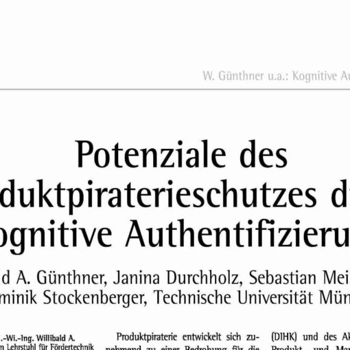 Cognitive Authentication Technology for Anti-Counterfeiting