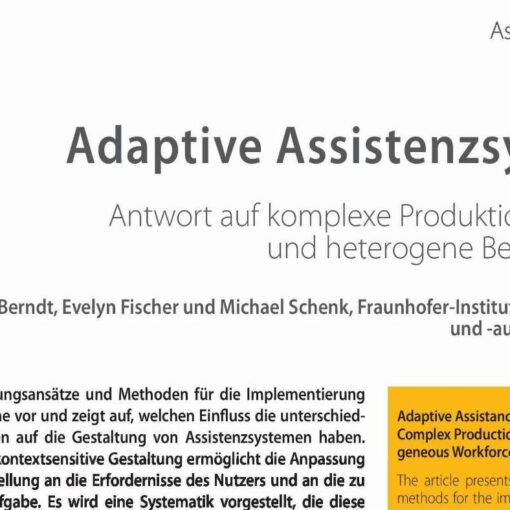 Adaptive Assistance Systems