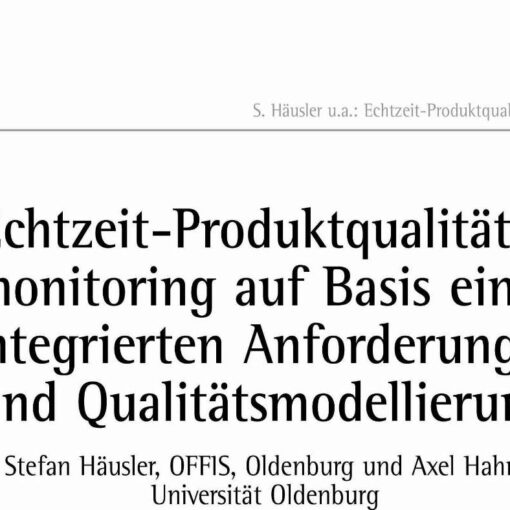 Real Time Quality Monitoring Based on an Integrated Requirements Quality Model