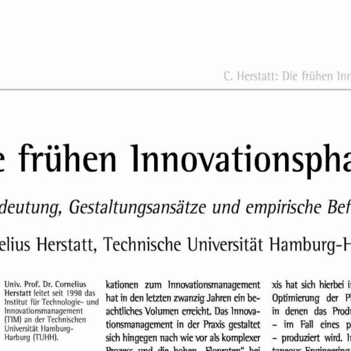 Die frühen Innovationsphasen