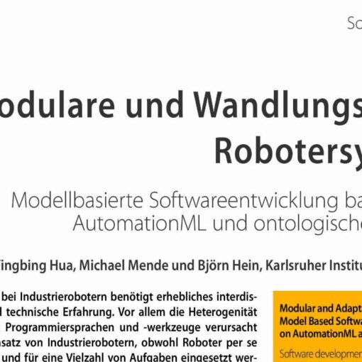 Modular and Adaptable Robot Systems