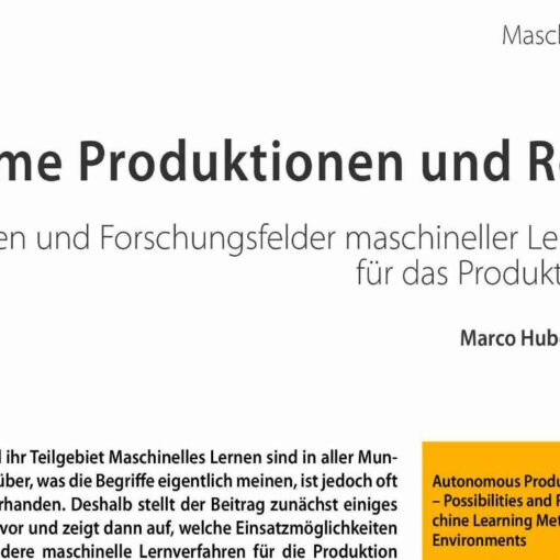 Autonome Produktionen und Roboter
