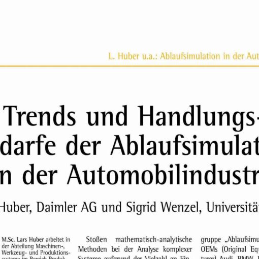Trends and Needs for Action of Simulation in the Automotive Industry
