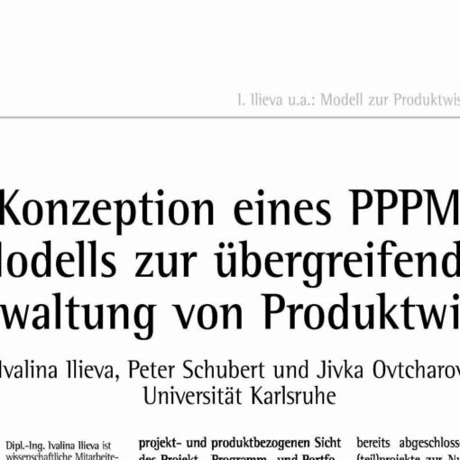 Design of an integrated project, program and portfolio management model for the cross-disciplinary management of product knowledge