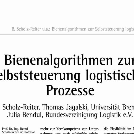 Autonomous Control of Production Systems using Honey-Bee-Algorithms