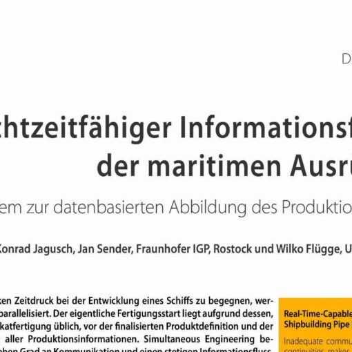 Echtzeitfähiger Informationsfluss in der maritimen Ausrüstung