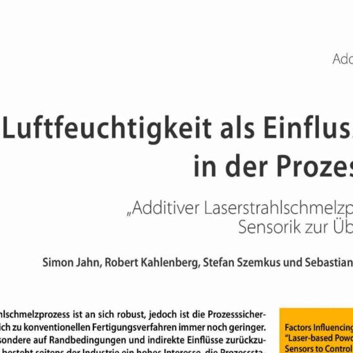 Luftfeuchtigkeit als Einflussgröße in der Prozesskette