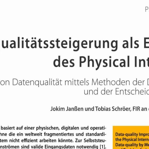 Data-quality Improvement as Enabler of the Physical Internet