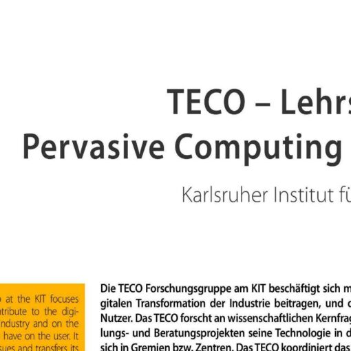 TECO - Lehrstuhl für Pervasive Computing Systems