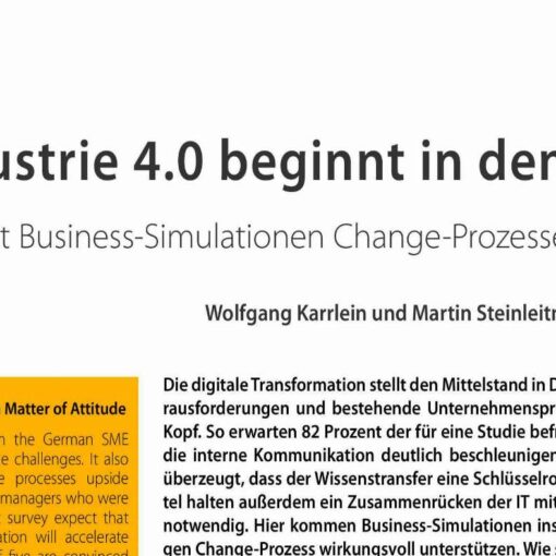 Industry 4.0 Begins as a Matter of Attitude