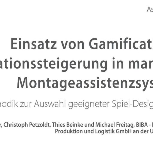 Gamification for Incentive-based Assembly Systems
