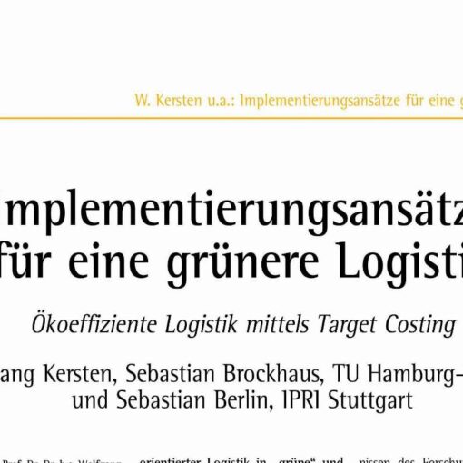 Implementing Greener Logistics