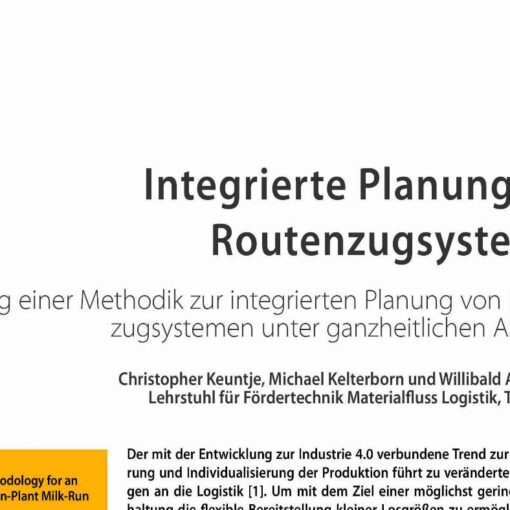 Integrierte Planung von Routenzugsystemen