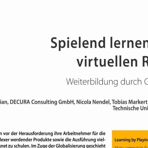 Learning by Playing in Virtual Reality