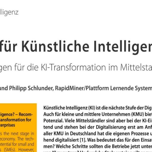 Bereit für Künstliche Intelligenz?