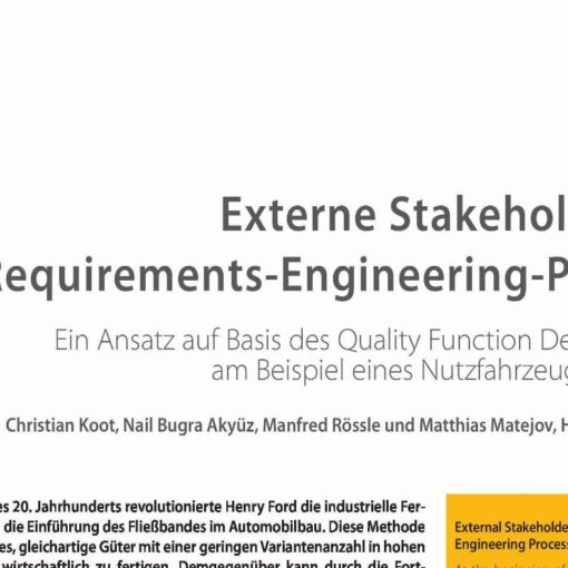 Externe Stakeholder im Requirements-Engineering-Prozess