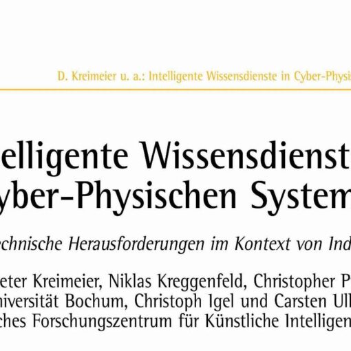 Intelligent Knowledge Services within Cyber-Physical Systems