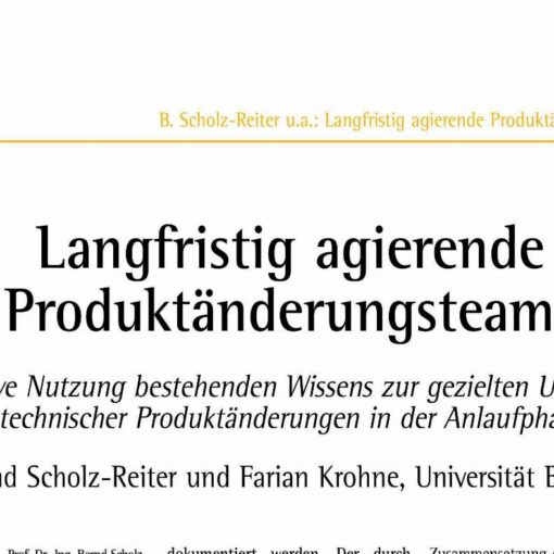 Langfristig agierende Produktänderungsteams
