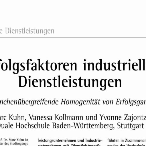 Success Factors for Industrial Services