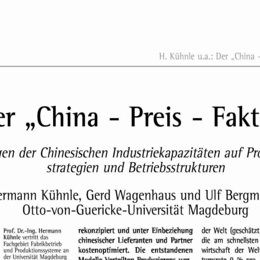 The “China Price Factor”